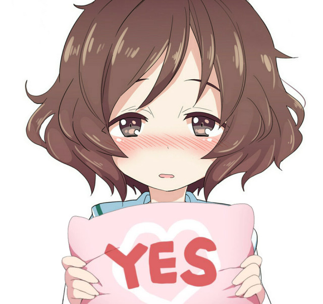 Girl holding pink sign yes free wallpaper for tablet - medium preview image