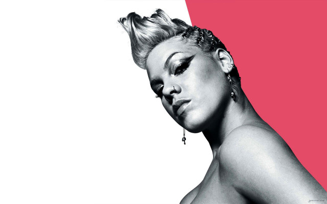 Woman short haircut big earrings free wallpaper for desktop - medium preview image