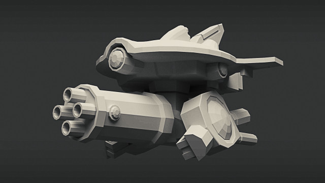 Futuristic object large propeller small free wallpaper for desktop - medium preview image