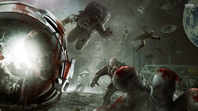 Zombies space station man middle #2 free wallpaper for desktop - medium preview image