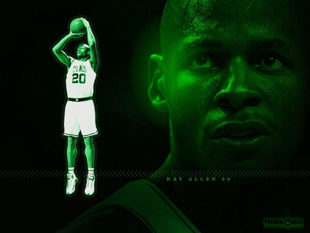 Man green uniform holding basketball free wallpaper for desktop - medium preview image