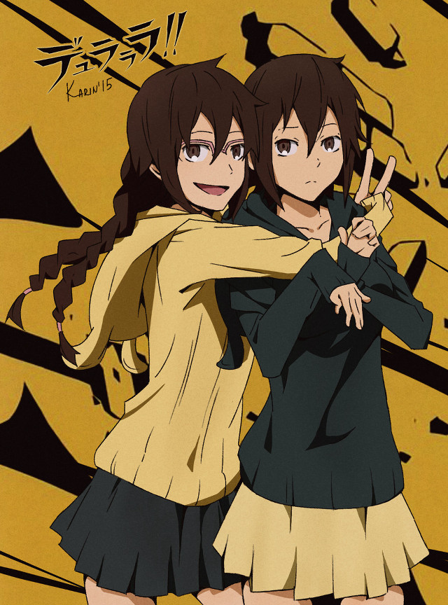 Girls hugging black yellow dress free wallpaper for mobile - medium preview image