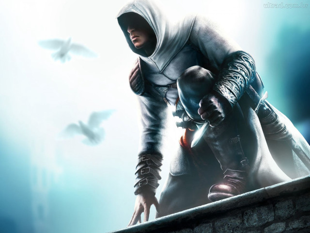 Man hooded outfit leaning wall free wallpaper for desktop - medium preview image