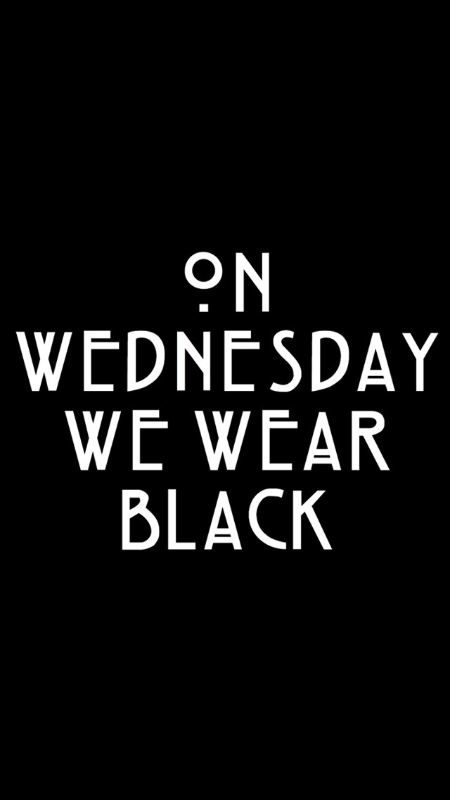Wednesday wear black poster black free wallpaper for mobile - medium preview image