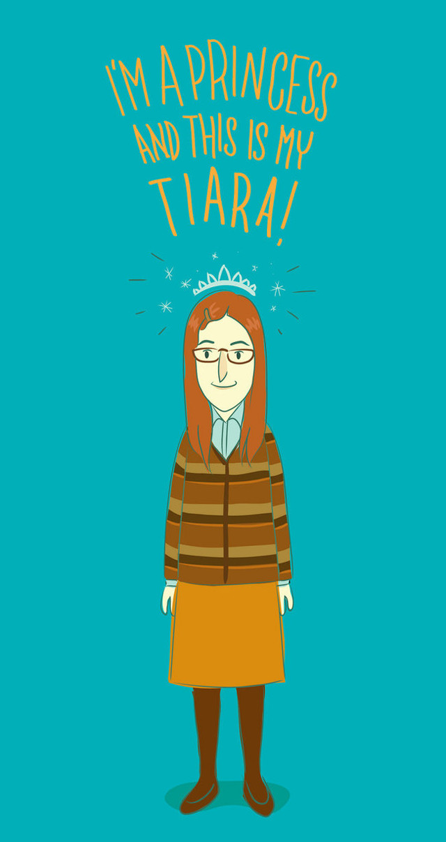 Woman glasses brown coat blue free wallpaper for mobile - medium preview image