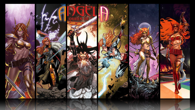 Comic covers woman sword man free wallpaper for desktop - medium preview image