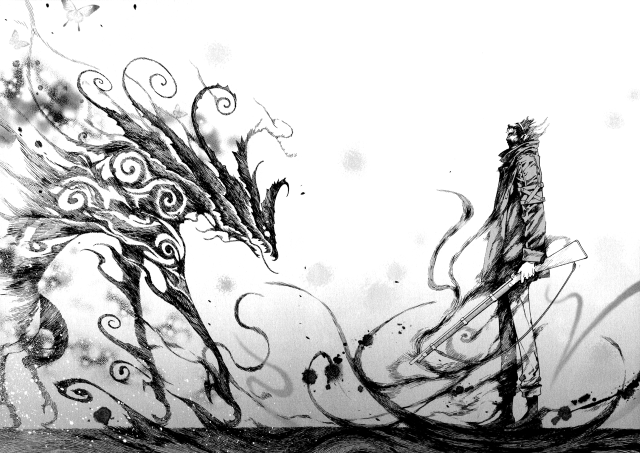 Bird long tail drawing artistic free wallpaper for desktop - medium preview image