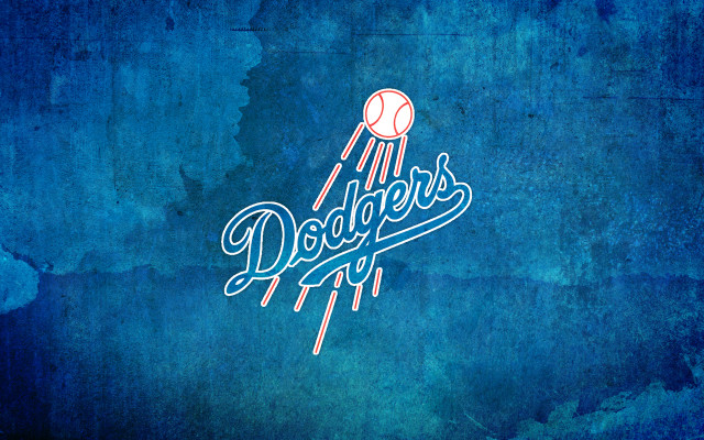 Dodgers logo blue background baseball #2 free wallpaper for desktop - medium preview image