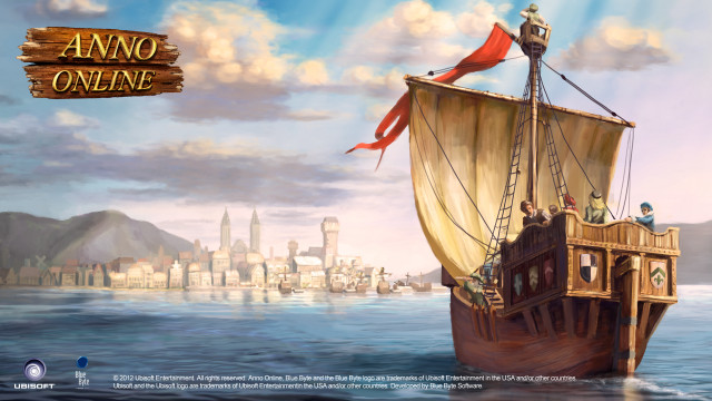 Ship banner anno online painting free wallpaper for desktop - medium preview image