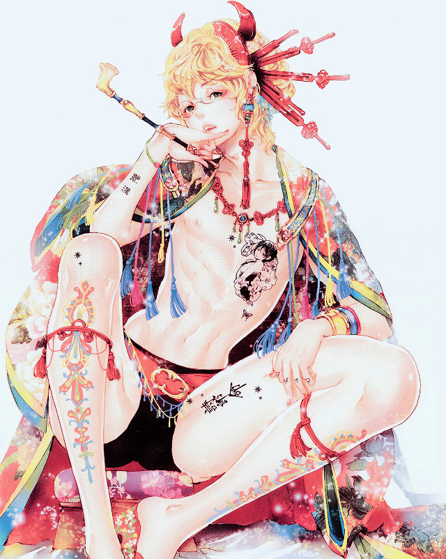 Woman tattoo bed fan umbrella free wallpaper for mobile - medium preview image