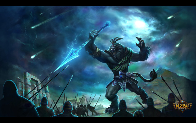 Man holding sword crowd dark #2 free wallpaper for desktop - medium preview image
