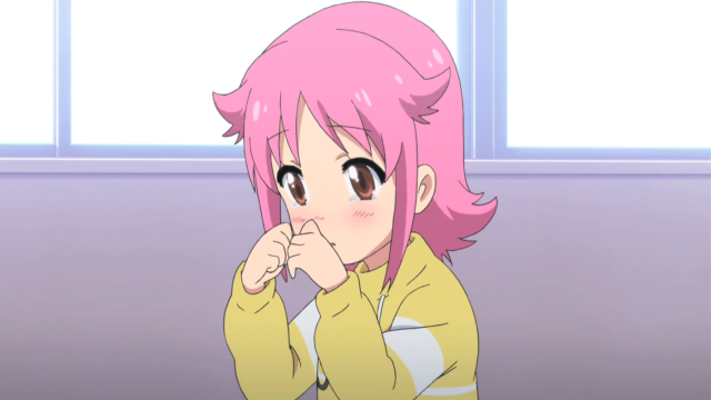 Girl pink hair couch room free wallpaper for desktop - medium preview image