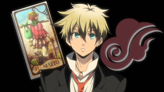 Man holding card picture suit free wallpaper for desktop - medium preview image