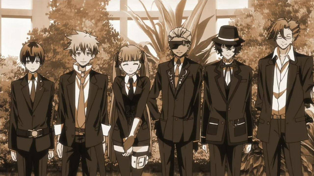 Group boys suits tree formal free wallpaper for desktop - medium preview image