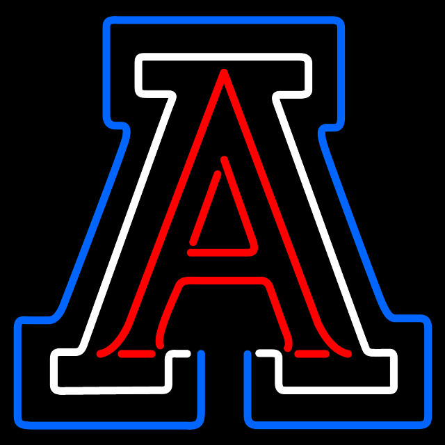 Neon letter red blue outline free wallpaper for tablet - medium preview image