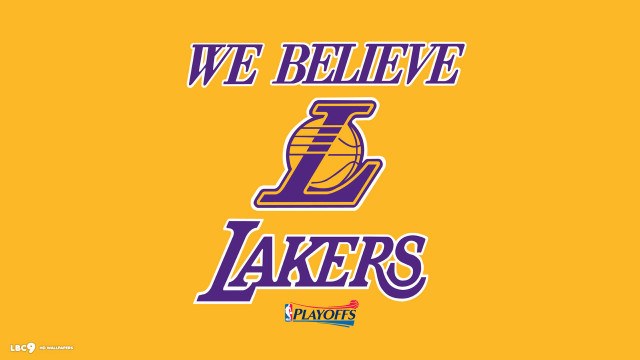 Lakers logo yellow background we free wallpaper for desktop - medium preview image