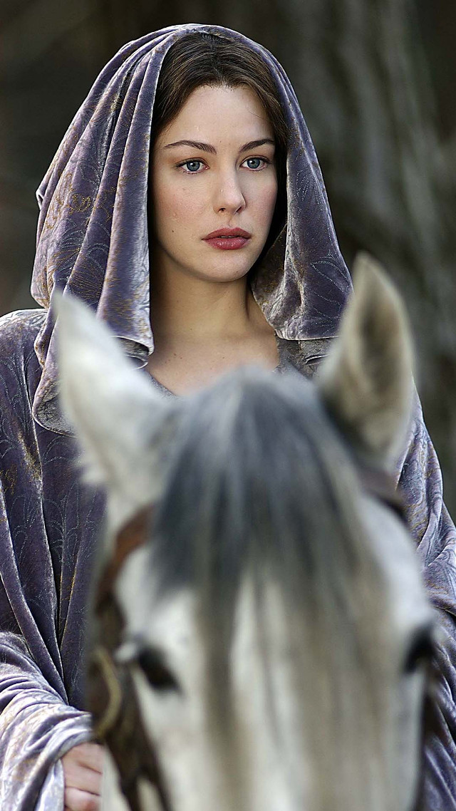 Woman hooded robe riding horse free wallpaper for mobile - medium preview image
