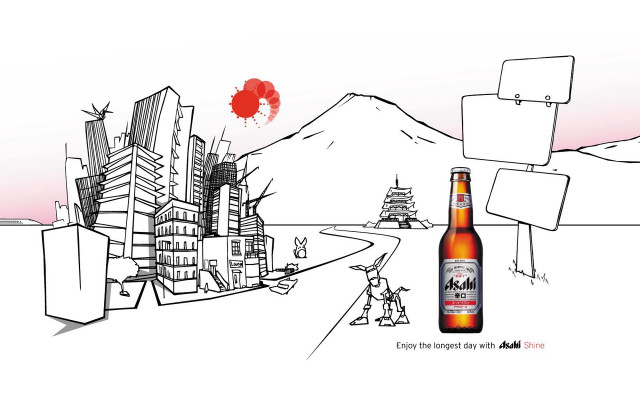Beer table drawing city red free wallpaper for desktop - medium preview image