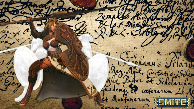 Woman sword holding wall writing free wallpaper for desktop - medium preview image