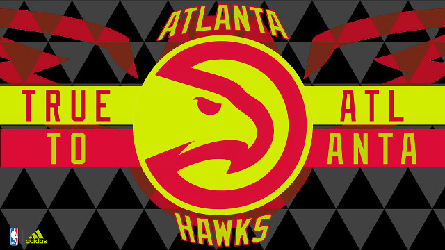 Atlanta hawks logo black yellow free wallpaper for desktop - medium preview image