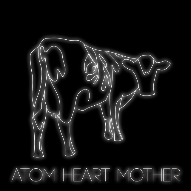 Neon cow with the words free wallpaper for tablet - medium preview image