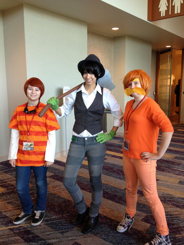 Costume party hallway broom fake free wallpaper for mobile - medium preview image