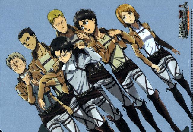 Anime characters group blue sky #6 free wallpaper for desktop - medium preview image