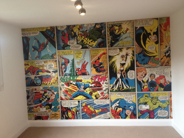 Comic book wall room lighting free wallpaper for desktop - medium preview image