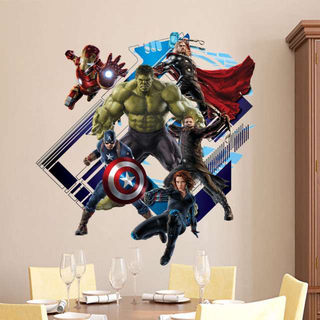 Dining room table avengers mural free wallpaper for tablet - medium preview image