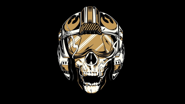 Skull helmet free wallpaper for desktop - medium preview image