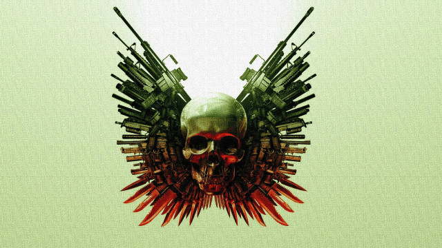 Skull guns skull head side free wallpaper for desktop - medium preview image