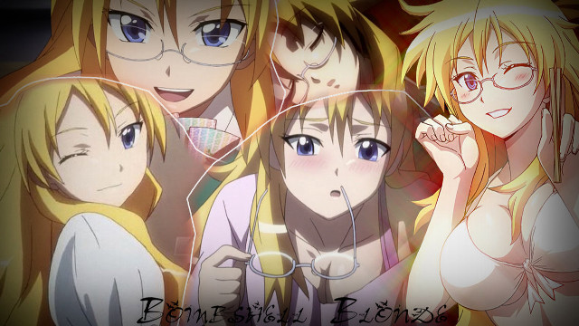 Anime girls glasses group girls free wallpaper for desktop - medium preview image