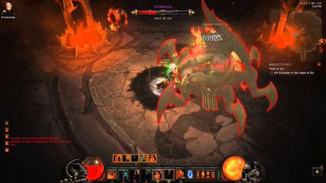 Demonic creature fire background game free wallpaper for desktop - medium preview image