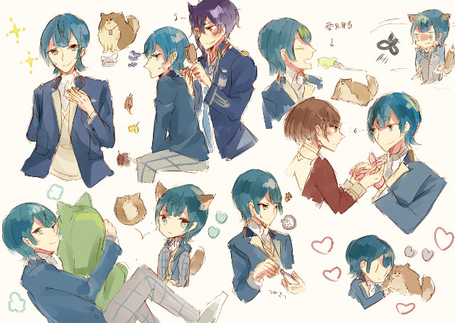 Anime characters expressions faces body free wallpaper for desktop - medium preview image