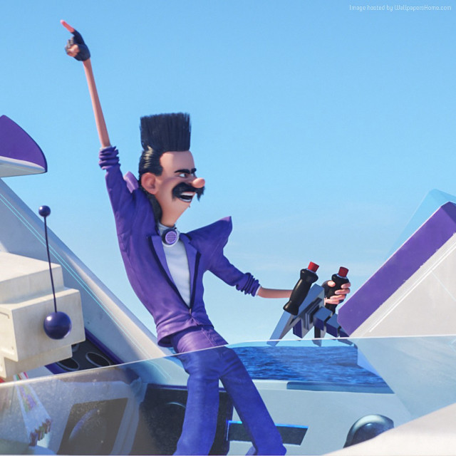 Cartoon character plane arms up free wallpaper for tablet - medium preview image