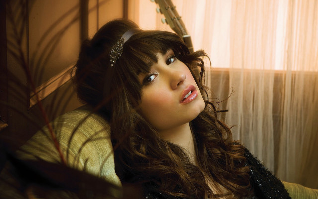 Woman long hair headband looking free wallpaper for desktop - medium preview image