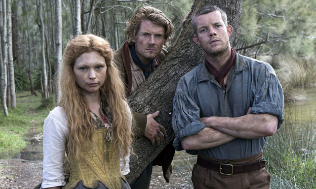 Man woman tree forest stream free wallpaper for desktop - medium preview image