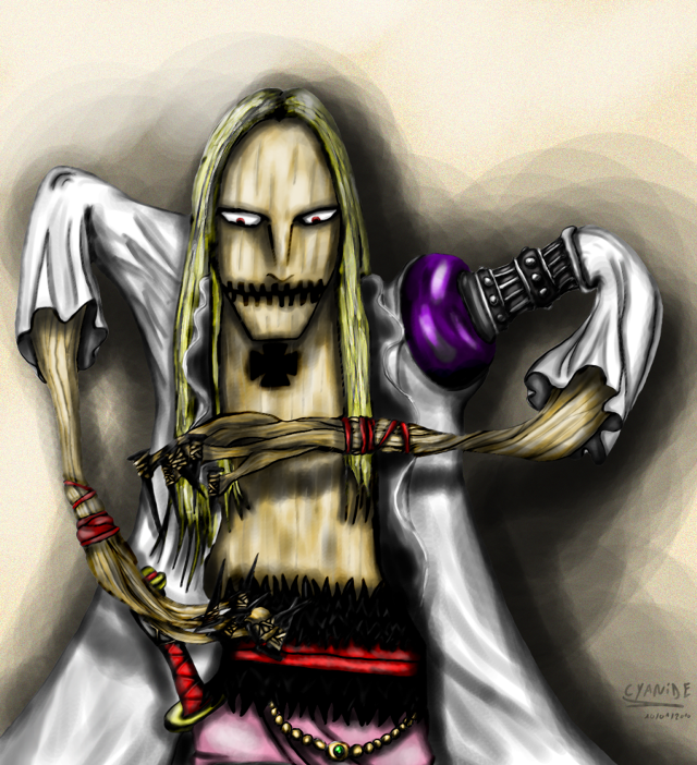 Woman knife wine bottle skull free wallpaper for tablet - medium preview image