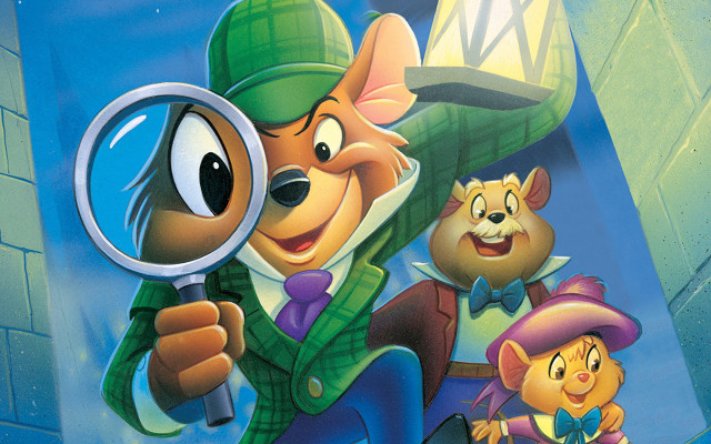 Cartoon character magnifying glass group free wallpaper for desktop - medium preview image