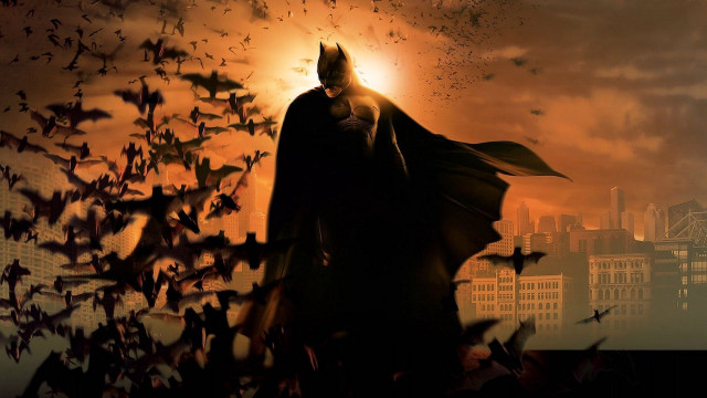 Batman city bats flying sun #2 free wallpaper for desktop - medium preview image