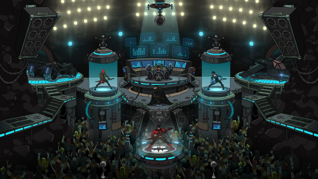 Futuristic room crowd stage lights #2 free wallpaper for desktop - medium preview image