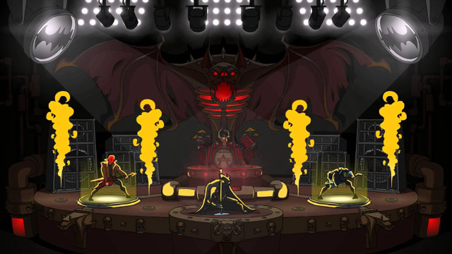 Stage yellow lights red demon free wallpaper for desktop - medium preview image