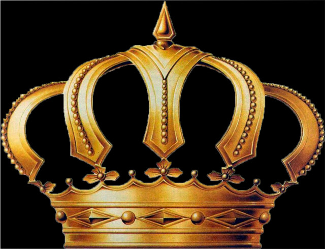 Golden crown black background gold free wallpaper for desktop - medium preview image