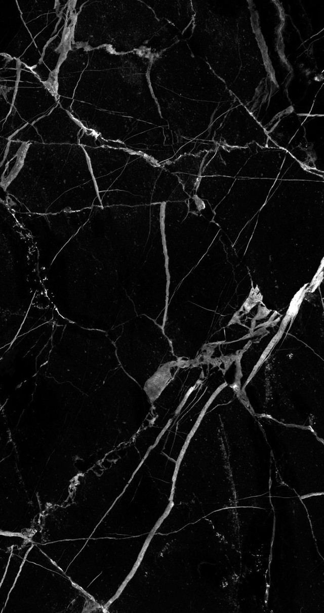 Black marble texture white veining free wallpaper for mobile - medium preview image
