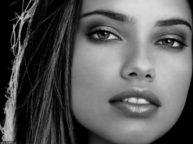 Woman long hair black white #6 free wallpaper for desktop - medium preview image