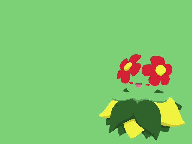 Green flower face background image free wallpaper for desktop - medium preview image