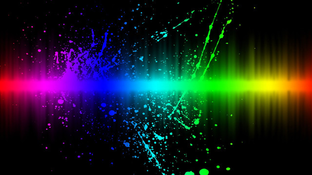 Colorful background rainbow light black #4 free wallpaper for desktop - medium preview image