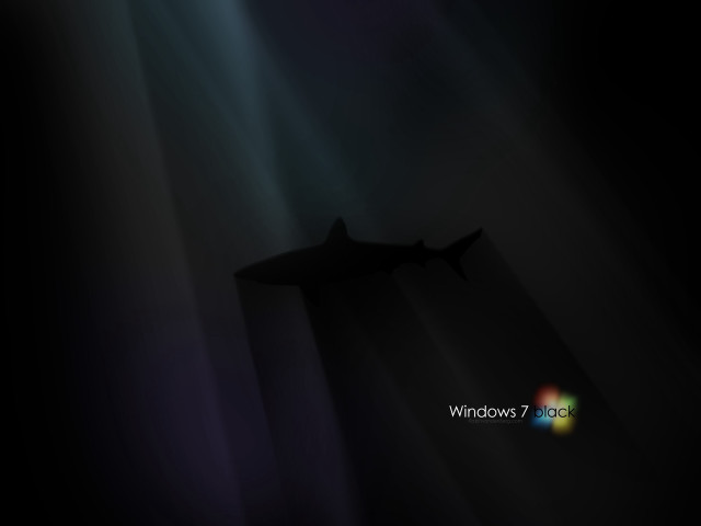 Computer shark rainbow light screen free wallpaper for desktop - medium preview image