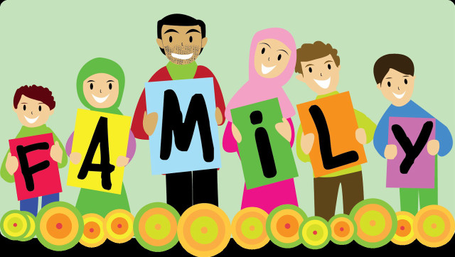 Family holding sign train track free wallpaper for desktop - medium preview image