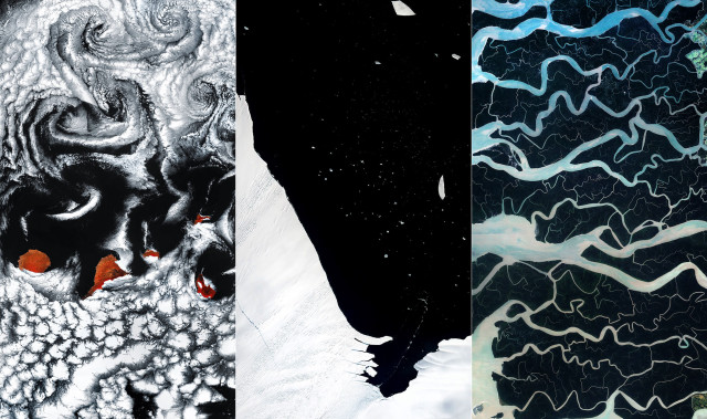 Snowy black white mountain red free wallpaper for desktop - medium preview image